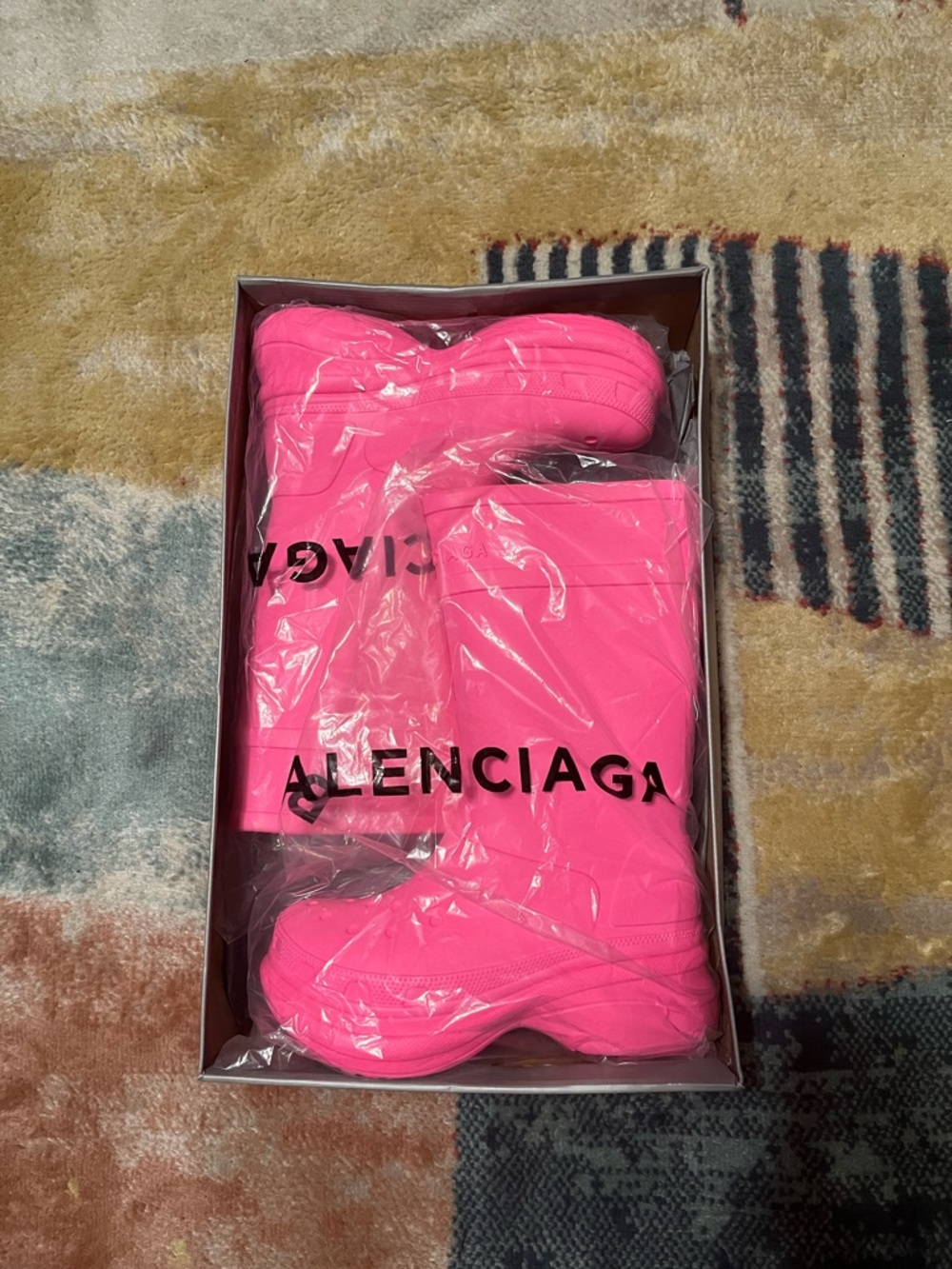 Balenciaga Hot Pink Sock Sneakers